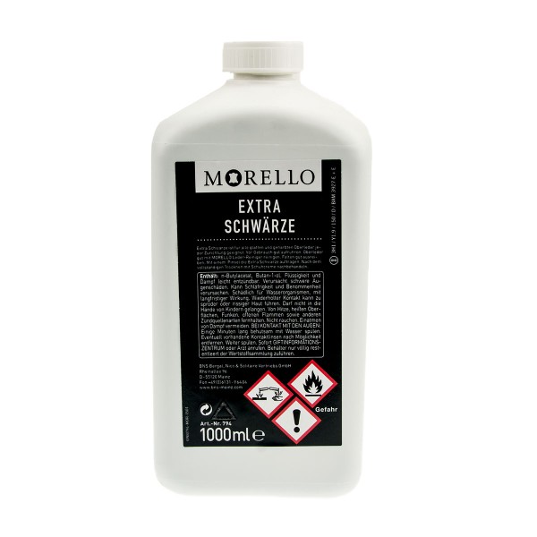 Morello Extra Schwärze für Glattleder 1000ml Flasche