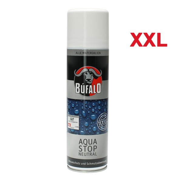 Bufalo Aqua Stop 400 ml Imprägnierung für Schuhe Leder- Textil- Motorradkleidung