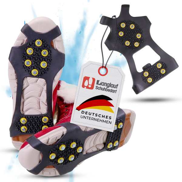 Schuh Spikes Pro (M - XL Auswahl) für erhöhte Gehsicherheit - Eisspikes Eiskralle Schuhkralle
