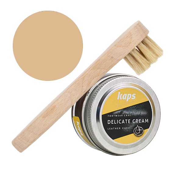 Kaps Delicate Cream 50ml Schuhcreme + Auftragsbürste